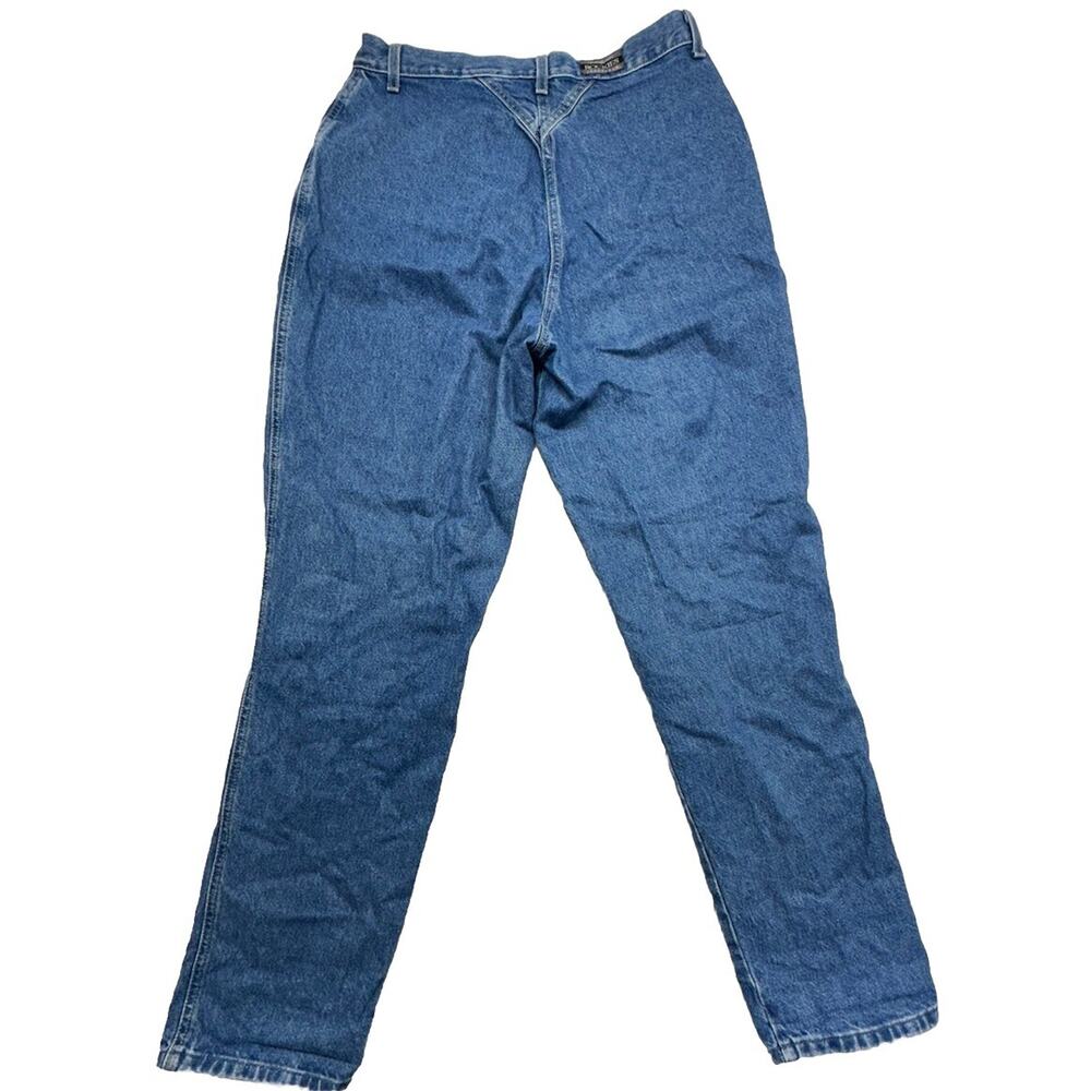 Vintage Rockies Jean Womens 15 16 High Rise Blue Denim Pant Bareback Distressed - Picture 10 of 12
